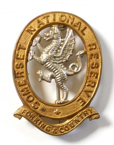 WW1 Somerset National Reserve home front badge