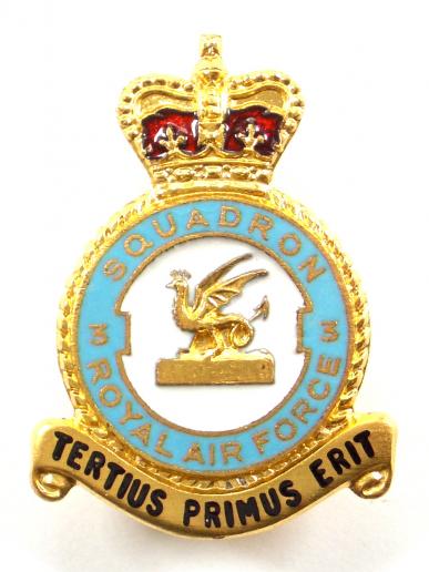 RAF No 3 Battle of Britain Squadron Royal Air Force Badge c1950s