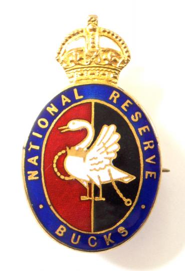 WW1 National Reserve Buckinghamshire home front badge