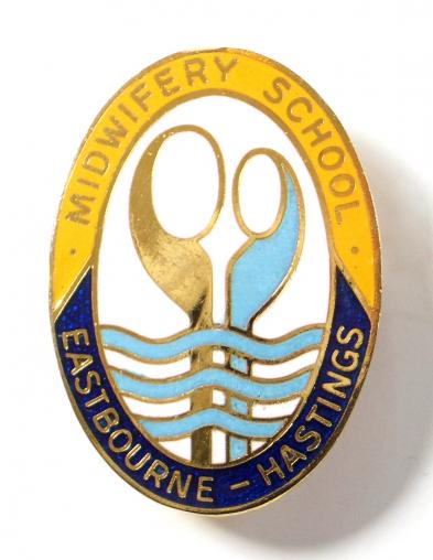 Eastbourne Hastings Midwifery School nurses hospital badge