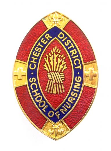 Chester District school of nursing hospital badge