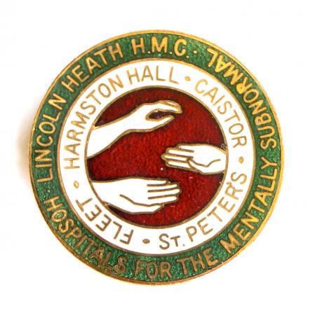 Lincoln Heath HMC Hospitals for the mentally subnormal nurses badge