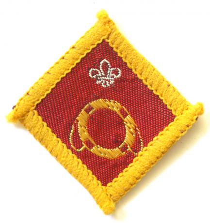 Boy Scouts Lifesaver proficiency instructor nylon badge c1967 to 1971