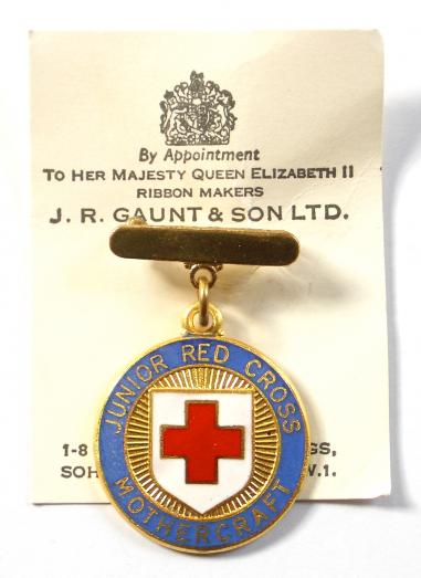 British Red Cross Society Junior proficiency in mothercraft badge
