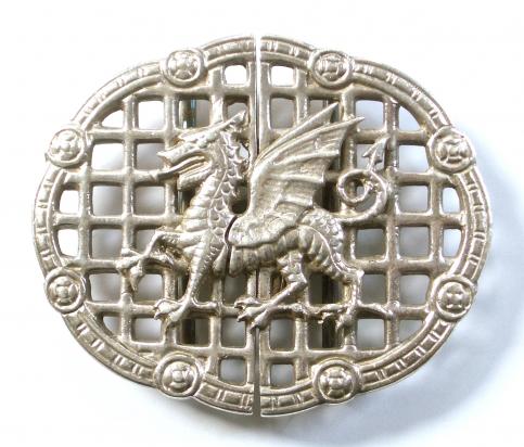 Welsh Dragon 1995 silver nurses hospital buckle