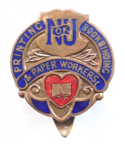 National Union of Printing Bookbinding & Paper Workers Badge
