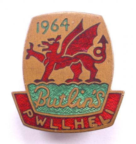 Butlins 1964 Pwllheli Holiday Camp Badge