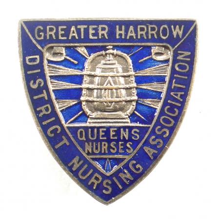 Greater Harrow District nursing association badge