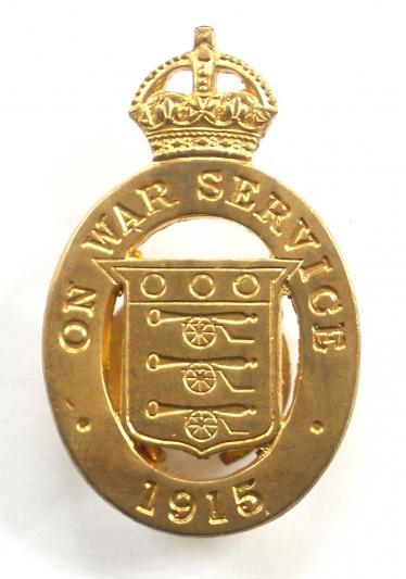 WW1 On War Service 1915 munition workers badge