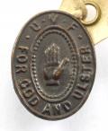 UVF For God And Ulster Antrim County Irish badge with named label