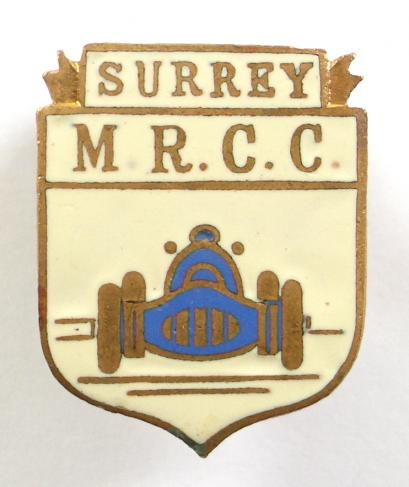 Surrey Motor Racing Car Club members badge