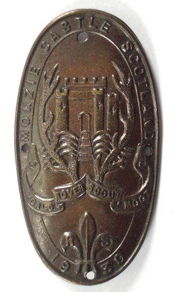 Rover Scouts World Moot 1939 Monzie Castle Scotland Staff Badge