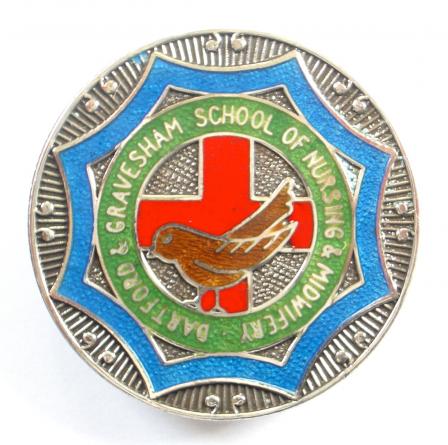 Dartford & Gravesham School of Nursing & Midwifery 1977 silver badge