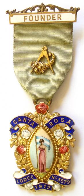 Masonic Santa Rosa Lodge No.3579 Founder Jewel
