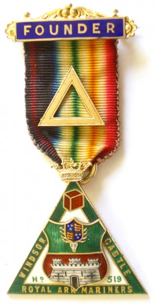 Masonic Royal Ark Mariners Windsor Castle Lodge No 519 Founder Jewel