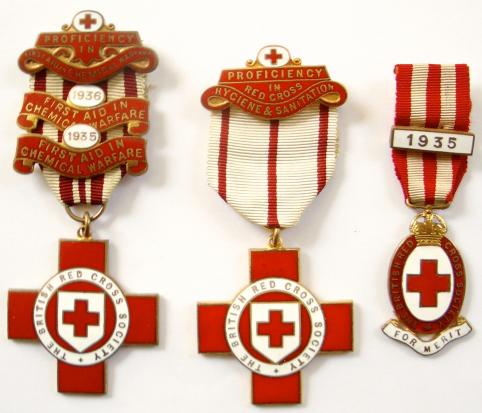 British Red Cross Society group of three medals
