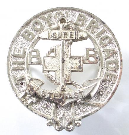 Boys Brigade officers field service frosted silver small cap badge