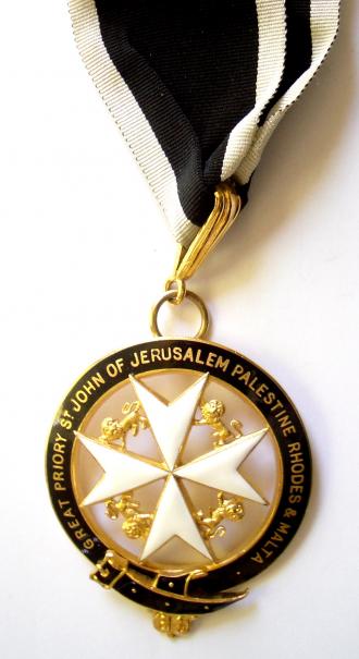 Masonic Knights Templar Great Priory St John Neck Order Jewel