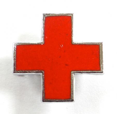 British Red Cross Society official uniform neck badge