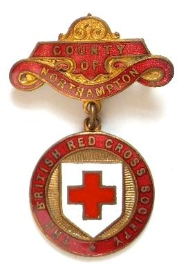 British Red Cross Society County of Northampton badge