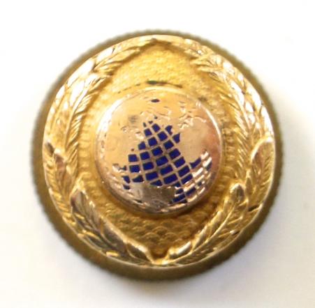 Pan American World Airways button hat badge circa 1940s