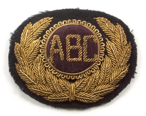 ABC Airline Air Bridge Carriers officers bullion cap badge c1980s