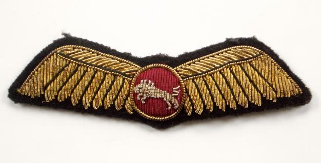 British World Airlines pilots wing uniform badge circa 1993 to 2001 