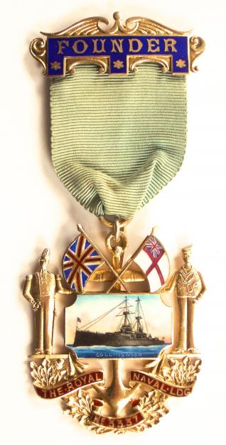 Masonic Royal Naval Lodge No 3337 Founder Jewel HMS Collingwood