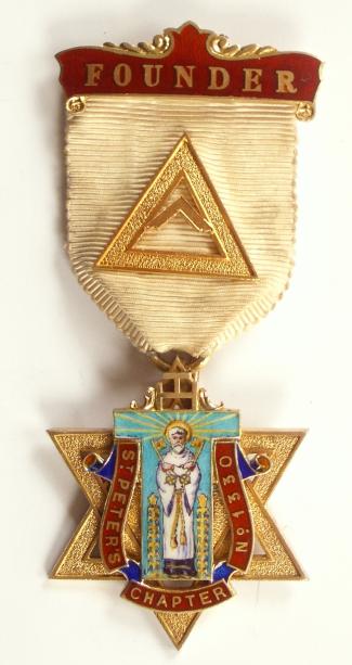 Masonic St.Peter's Chapter No 1330 Founder Jewel