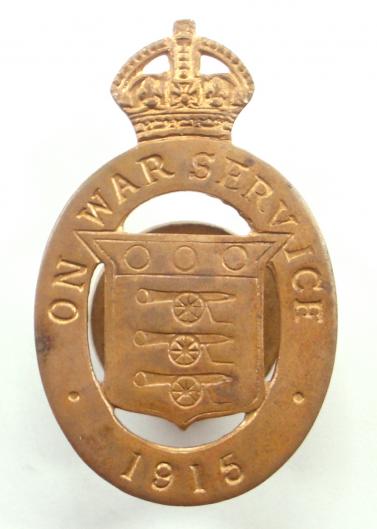 WW1 On War Service 1915 munition workers badge