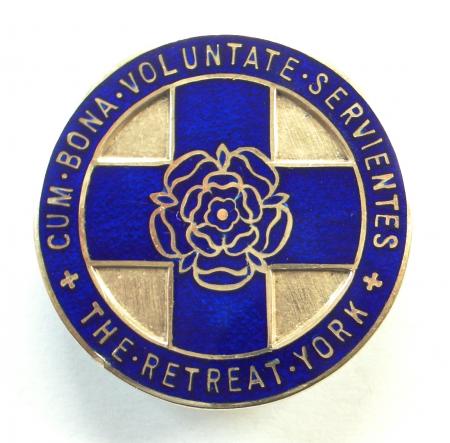 The Retreat York mental nursing hospital 1936 silver badge