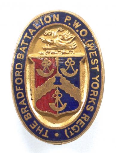 WW1 Kitcheners Army Bradford Pals West Yorkshire Regiment badge