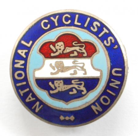 National Cyclists Union NCU pin badge circa 1950s 