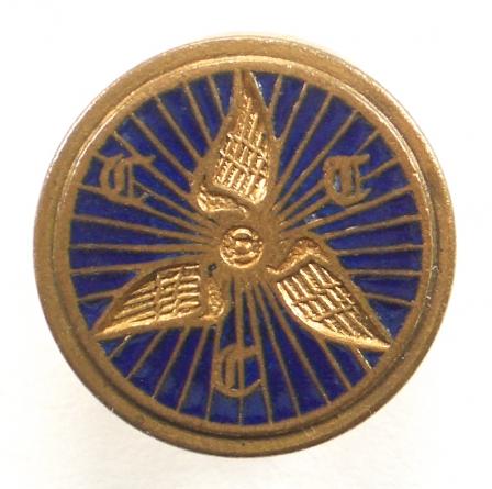 Cyclists Touring Club winged cycle wheel CTC members badge c1940s 