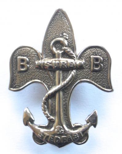 Boys Brigade Scouts silver award proficiency badge 1909 to 1926