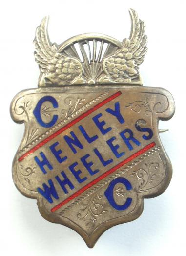 Henley Wheelers cycle club winged wheel badge