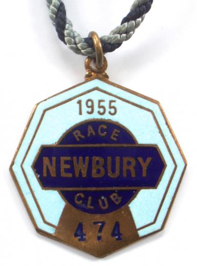 1955 Newbury horse racing club badge