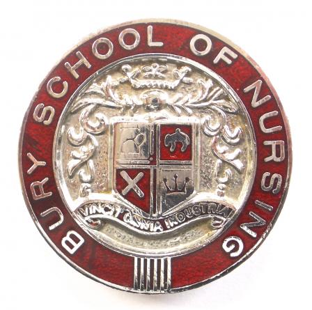 Bury school of nursing badge
