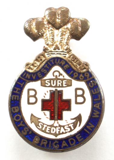 Boys Brigade in Wales Investiture 1969 badge