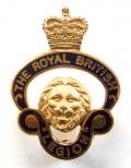 British Legion 9ct gold 1976 hallmarked small pattern award badge