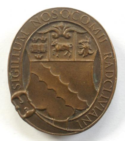 Radcliffe Infirmary Oxford nurses hospital badge