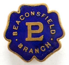 Primrose League Beaconsfield branch associates badge