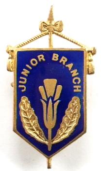 Primrose League Junior Branch champion banner badge