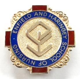 Enfield and Haringey School of Nursing 1991 silver nurses badge