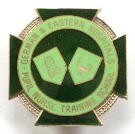 German & Eastern Hospitals pupil nurse training school 1973 silver badge