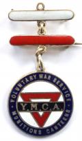 WW1 YMCA Munitions Canteens voluntary war service badge