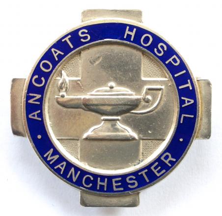 Ancoats Hospital Manchester 1938 silver nurses badge