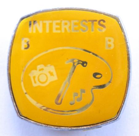 Boys Brigade Interests proficiency activity award badge c1983