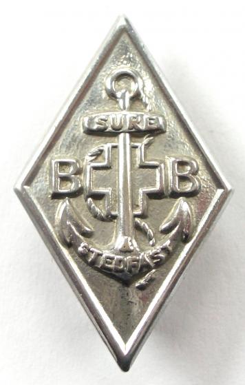 Boys Brigade one year service diamond chromium plated badge