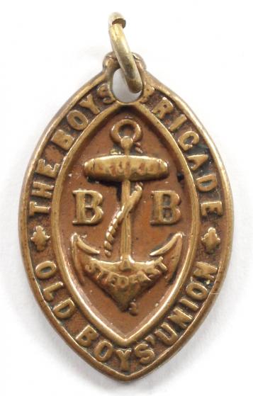 Boys Brigade Old Boys Union bronze watch fob 